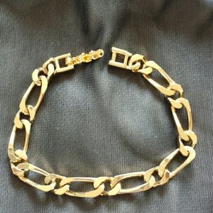 Monet Goldtone Figaro style bracelet